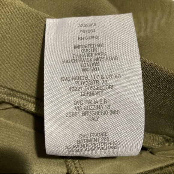 LISA RINNA COLLECTION Sz M Wide Leg Cargo Pull On Slinky Jersey Knit Pants - Picture 10 of 10